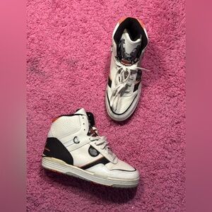 Vintage Harley Davidson Hightop Sneakers Skate Shoes 1986 Size 7 Ultra Rare 80s